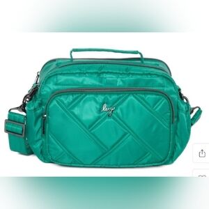 Lug Kelly Green Quilted Boomer Bag